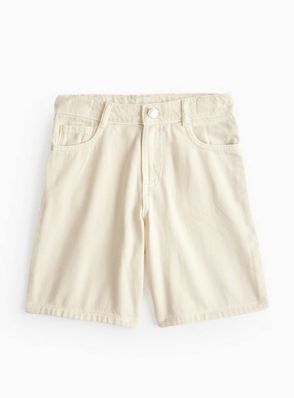 Cream Denim Bermuda Shorts 5 years
