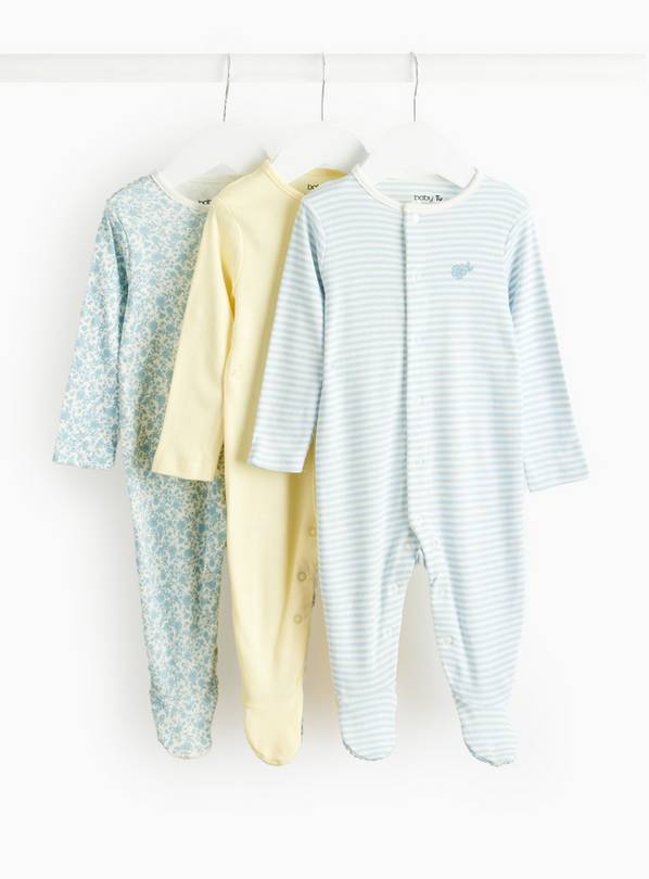 Floral Print Sleepsuits 3 Pack 9-12 months