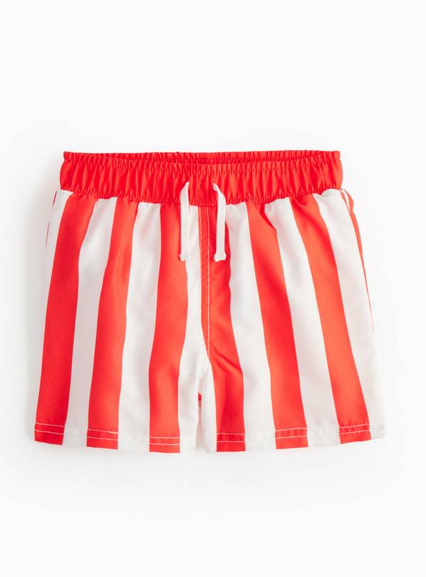 Red Stripe Swim Shorts Up to 3 mths