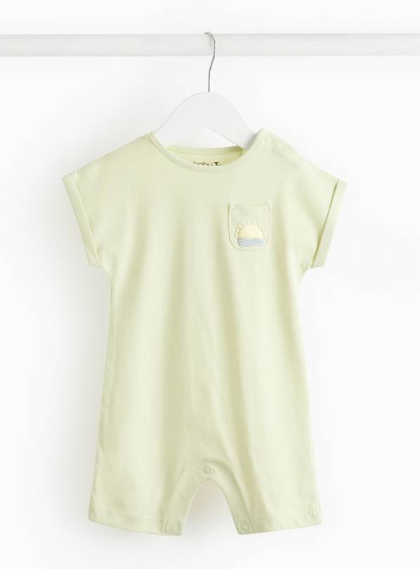 Light Green Jersey Romper 3-6 months