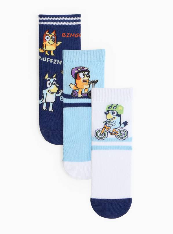 Bluey Character Socks 3 Pack 3-5.5