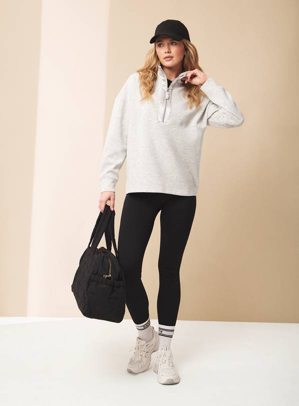 REAKTIV Black High Waisted Ribbed Seamless Legging L
