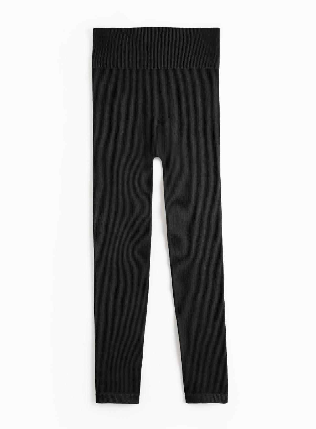 REAKTIV Black High Waisted Ribbed Seamless Legging XL - Image 5