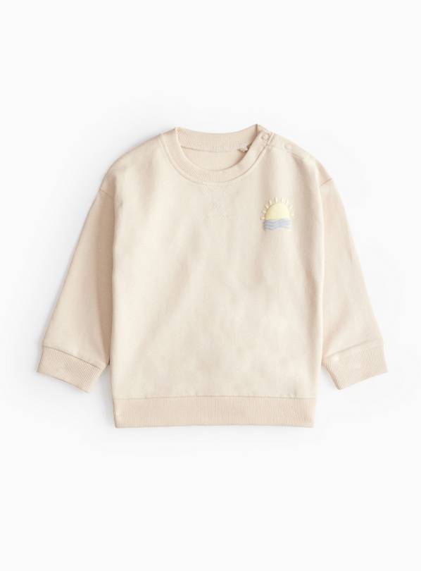 Cream Surf Club Graphic Sweatshirt 6-9 months