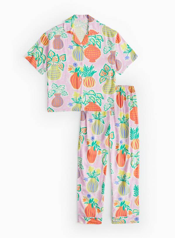 Floral Vase Print Pyjama Set 5-6 years