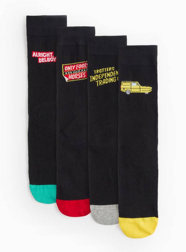 Only Fools & Horses Socks 4 Pack 9-12