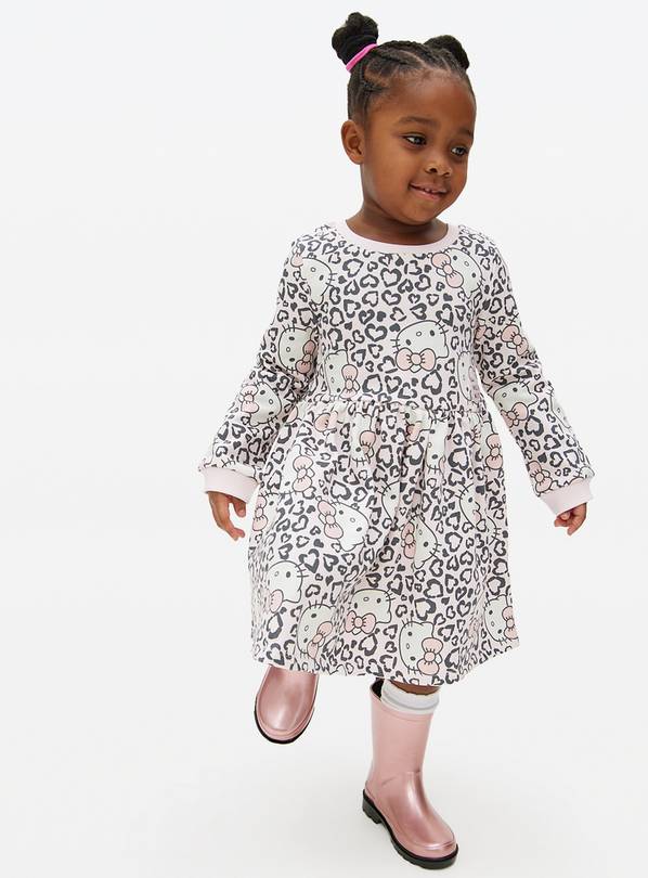 Hello Kitty Heart Print Sweatshirt Dress 1-2 years