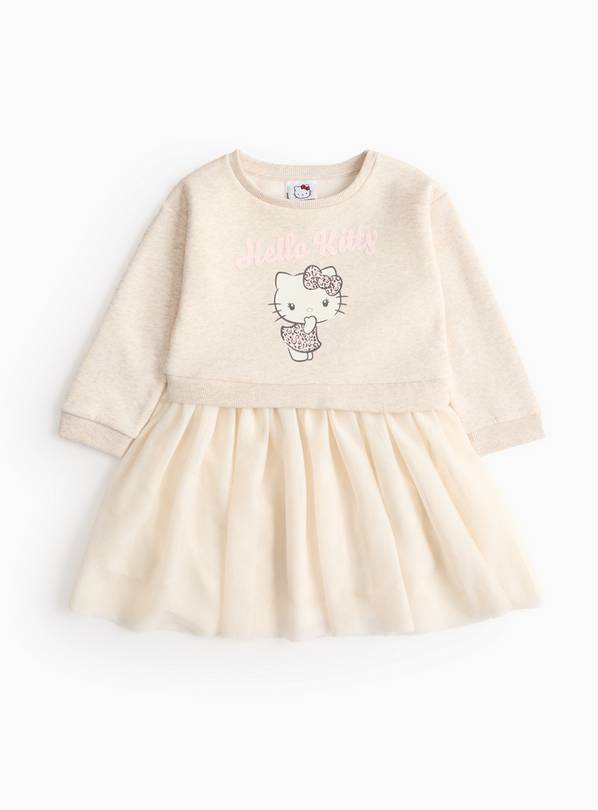 Hello Kitty Print Cream Tutu Sweat Dress 1-2 years