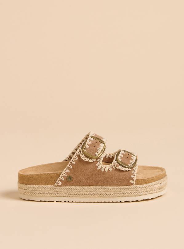 BRAKEBURN Stitched Platform Sandal 4