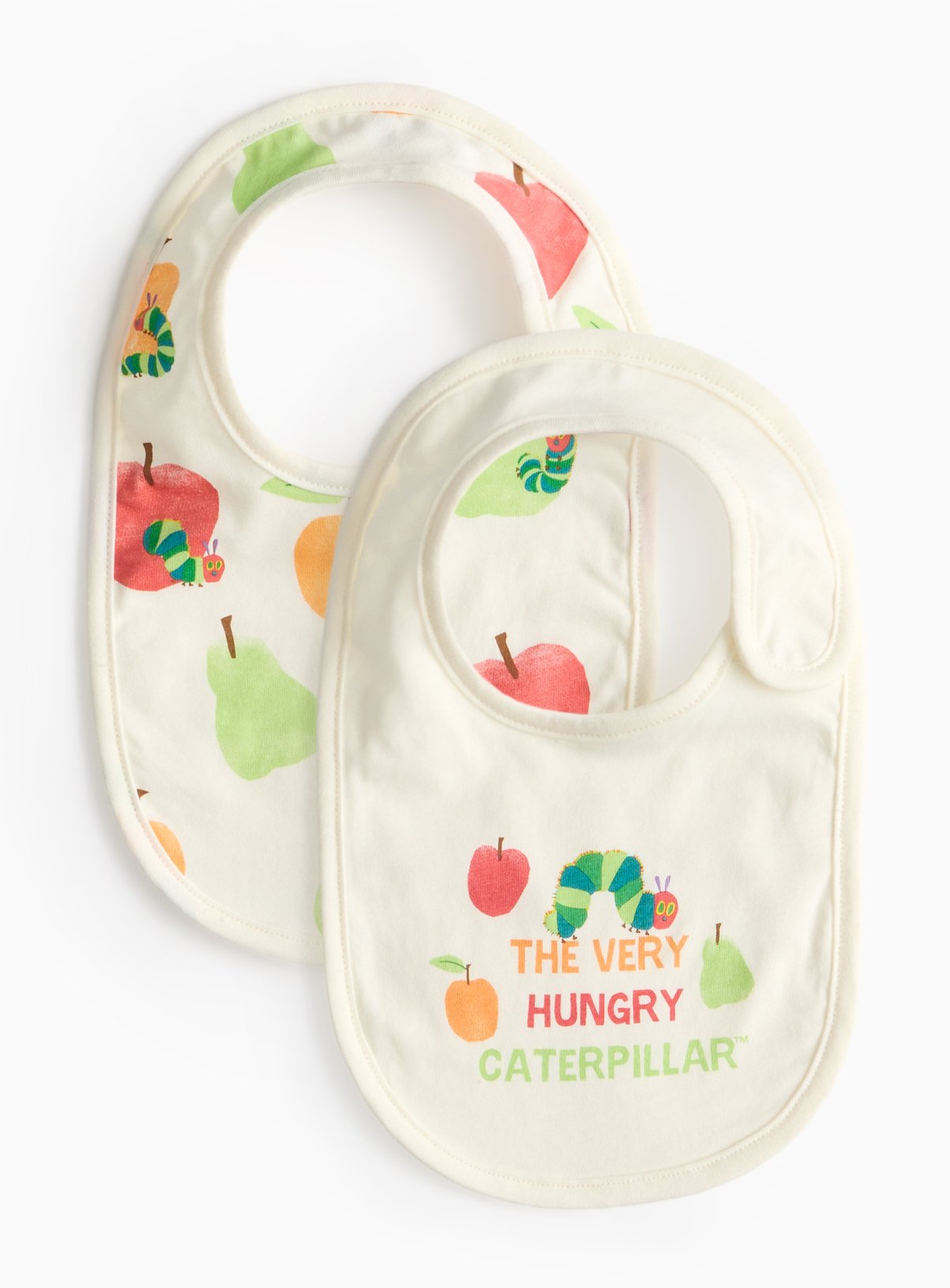 The Very Hungry Caterpillar Bibs 2 Pack One Size - The Very Hungry Caterpillar by Sainsbury's