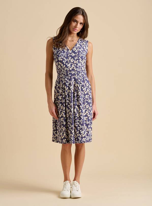 BRAKEBURN Floating Daisy Knee Length Dress 18