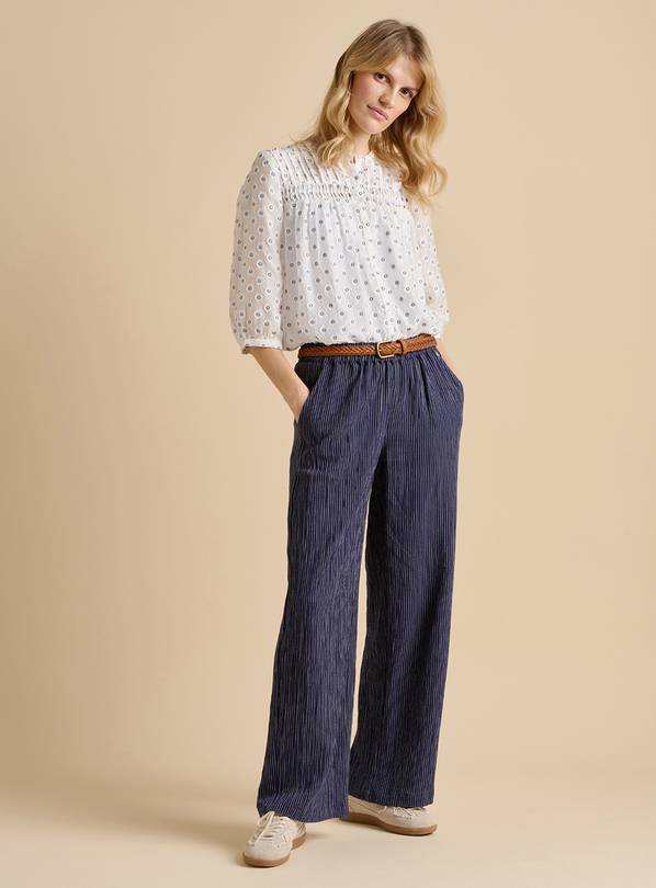 BRAKEBURN Wide Leg Stripe Trouser 14