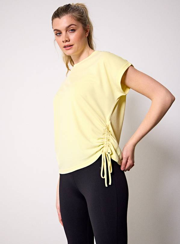 REAKTIV Lemon Soft Touch Modal Side Ruched Tee XXL