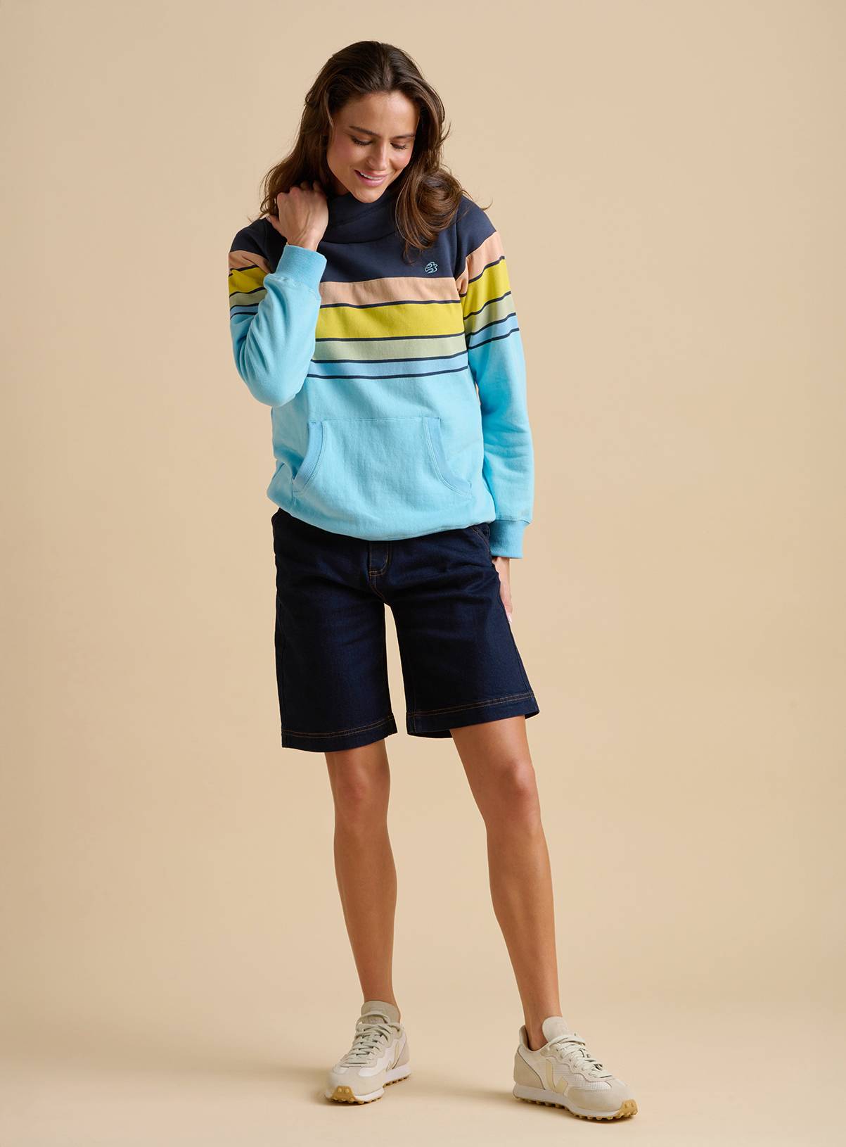 BRAKEBURN Chest Stripe Elise Hoodie 16 - Image 3