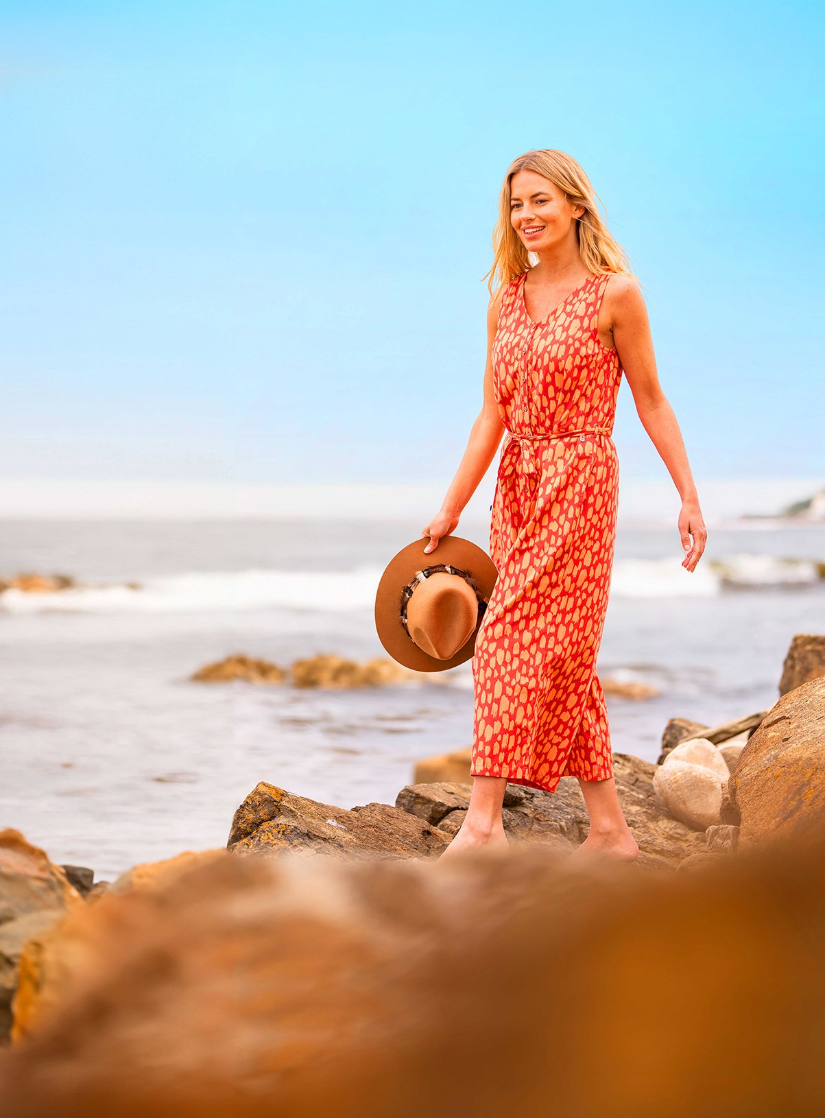 Coral BRAKEBURN Sundown Jumpsuit