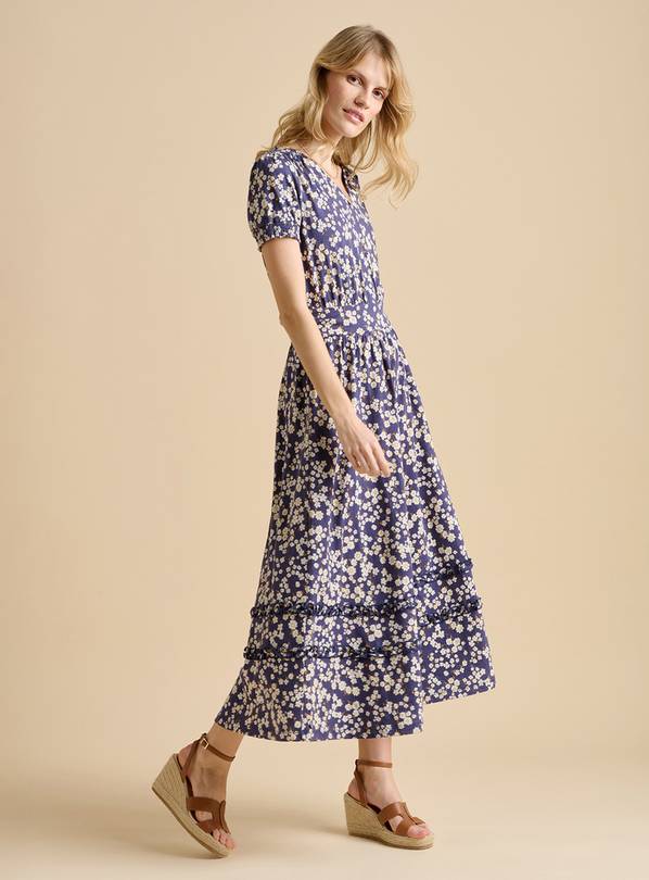 BRAKEBURN Floating Daisy Maxi Dress 10