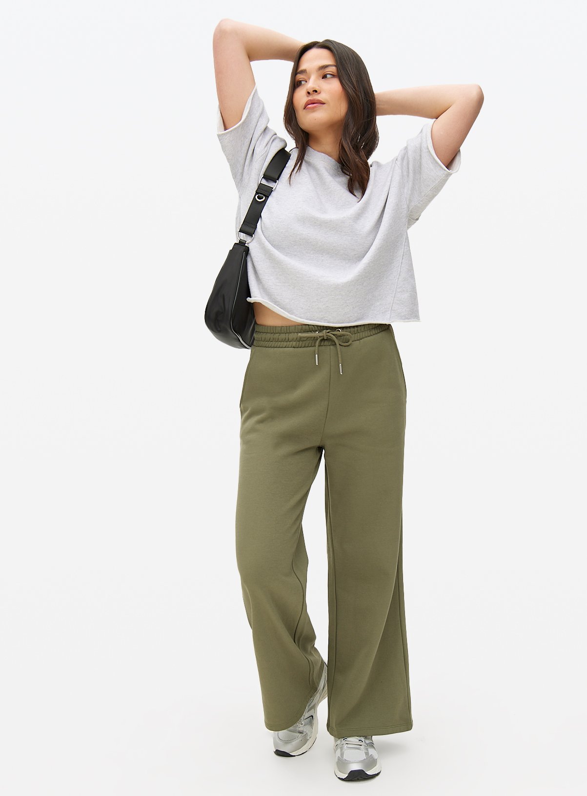 Khaki Core Wide Leg Joggers XL - Image 2 thumbnail