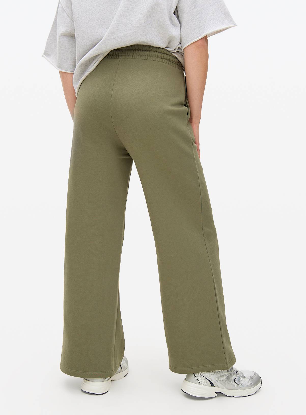 Khaki Core Wide Leg Joggers XL - Image 3