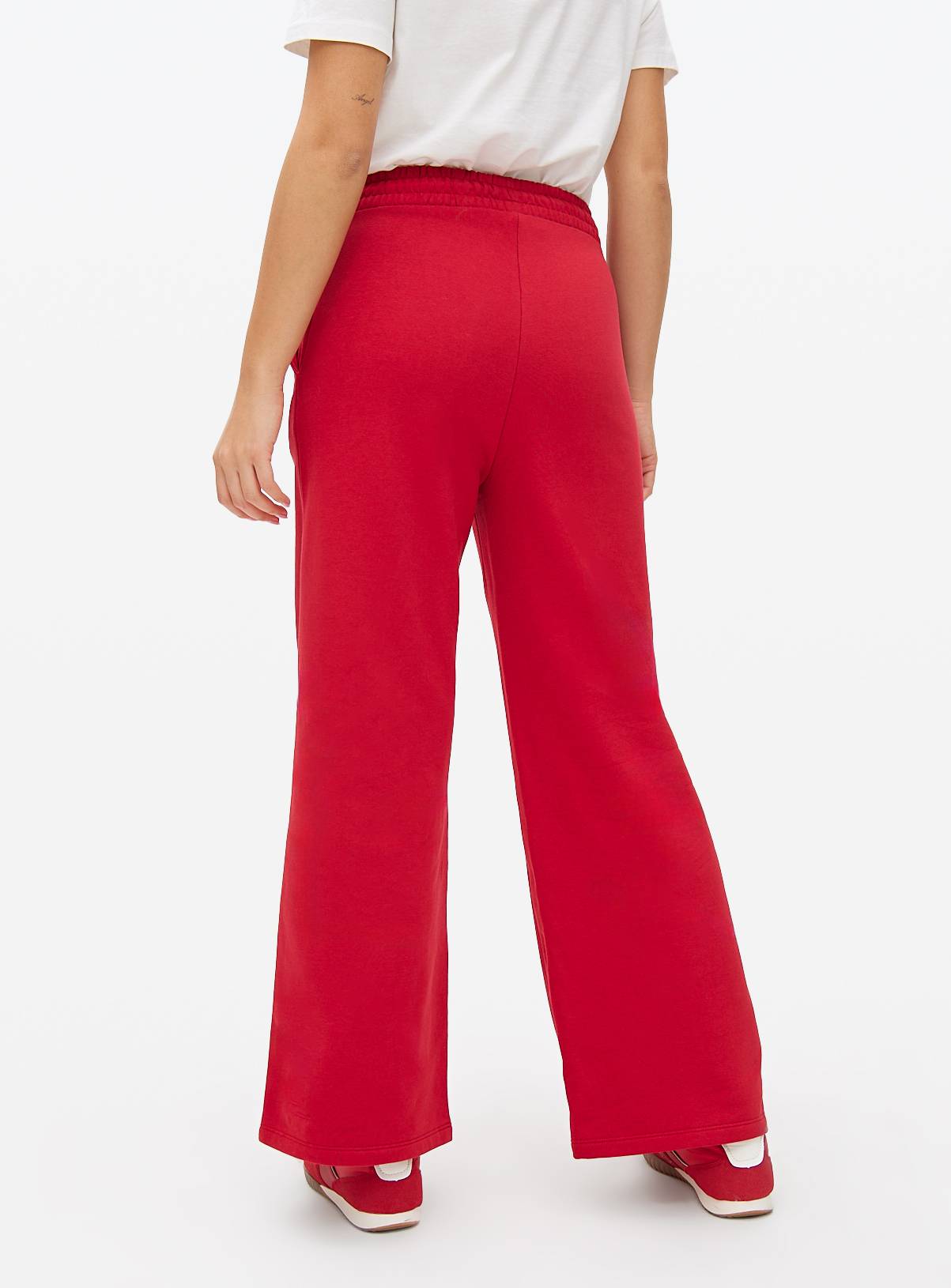 Red Core Wide Leg Joggers XL - Image 4