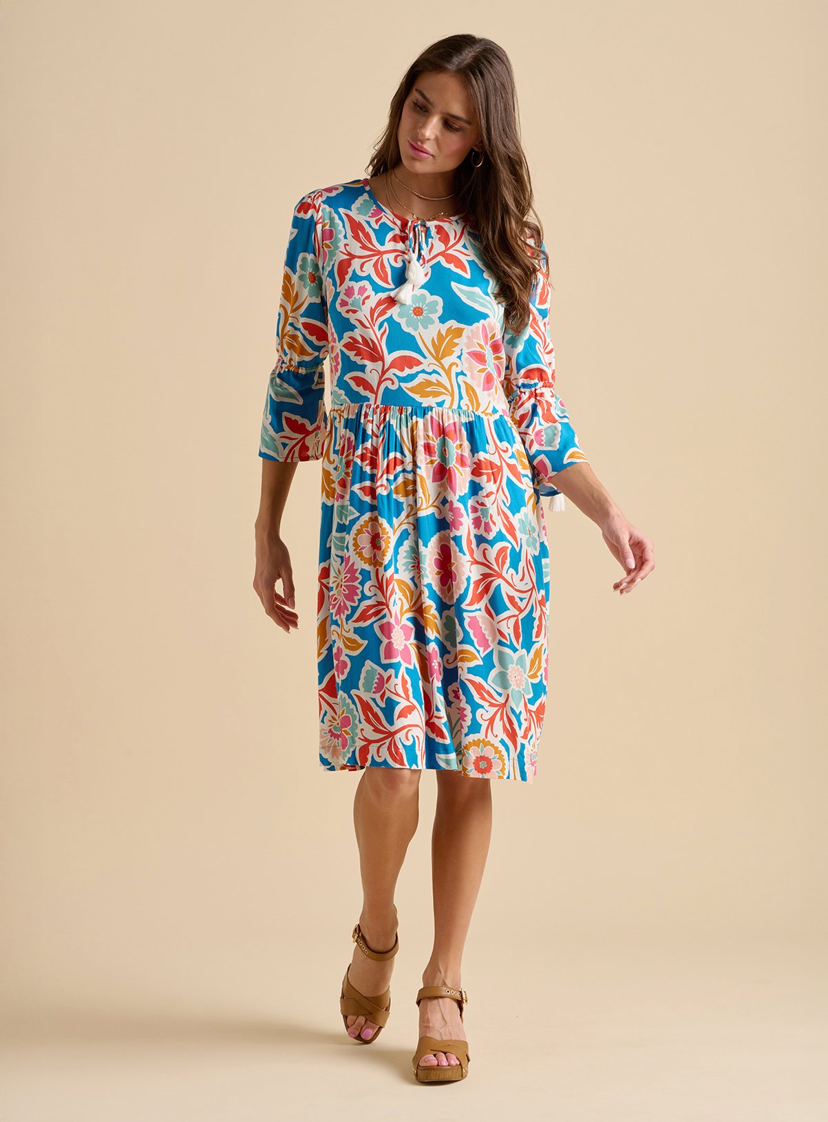 BRAKEBURN Full Bloom Knee Length Dress 14