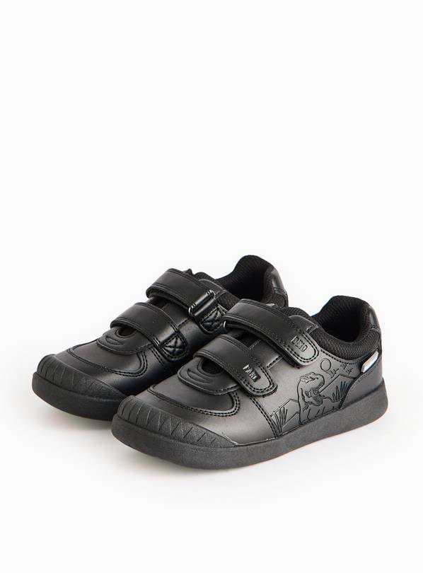ToeZone® Black Dino Shoes 9 Infant
