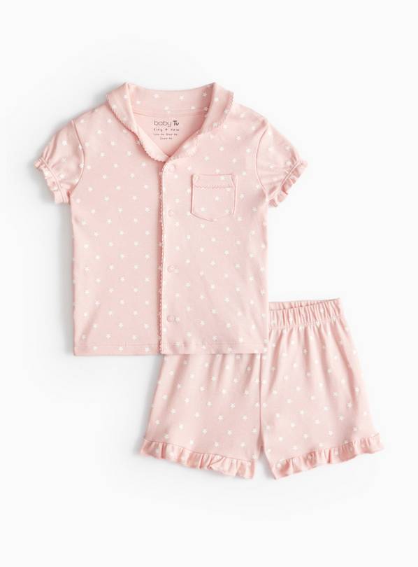 Pink Star Printed Jersey Pyjamas 2-3 years