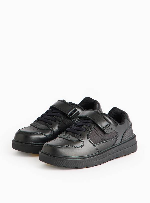 Magic Feet Black Leather Cupsole School Shoes 9 Infant