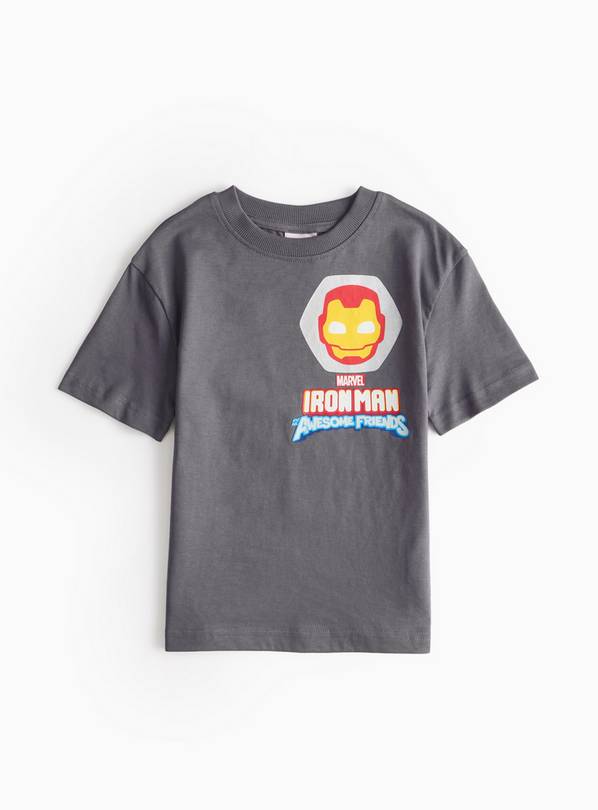 Iron Man Awesome Friends Print T-Shirt 1-2 years