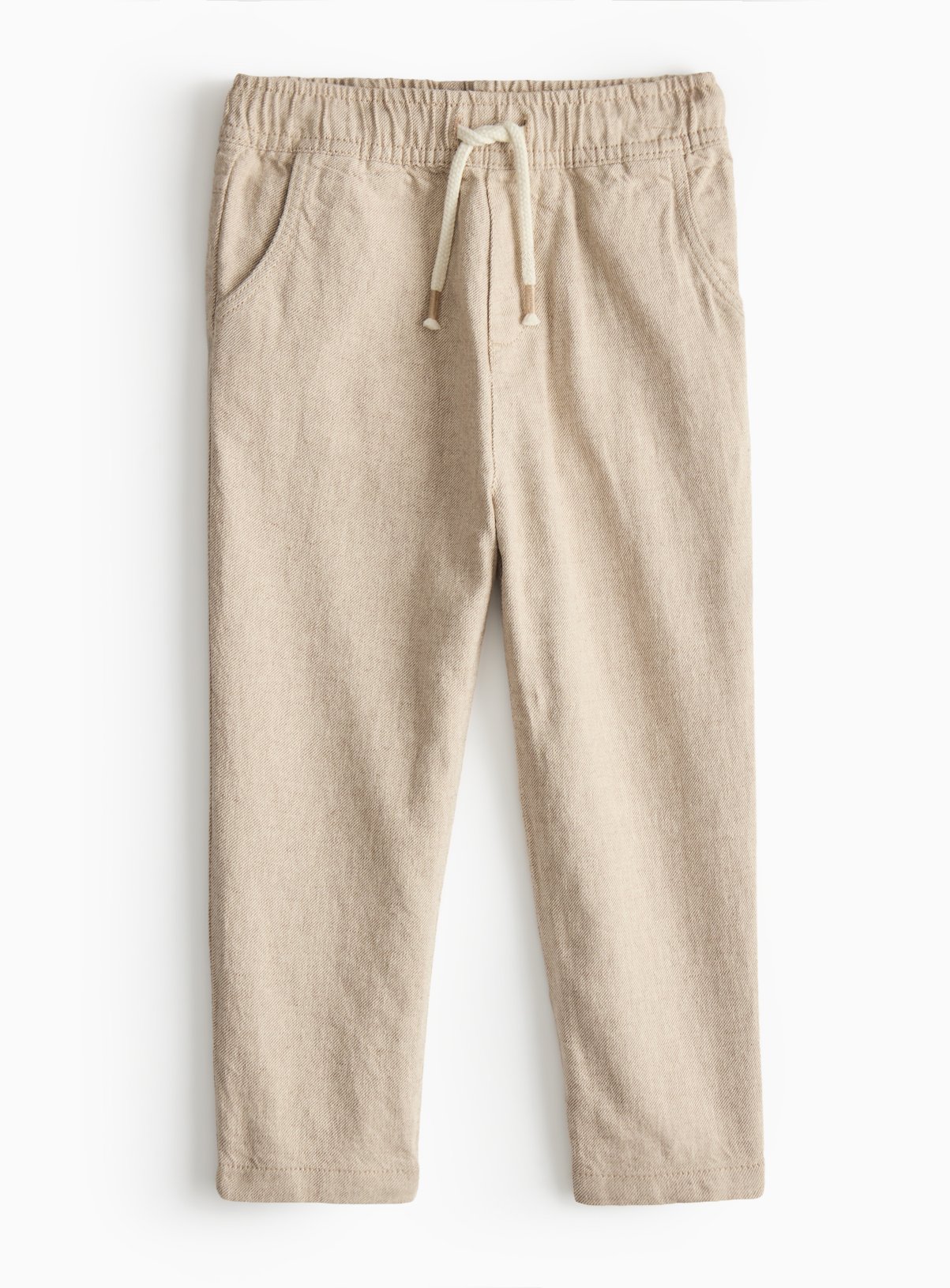 Beige Beige Linen Blend Trousers (2-3 Years) - Tu by Sainsbury's