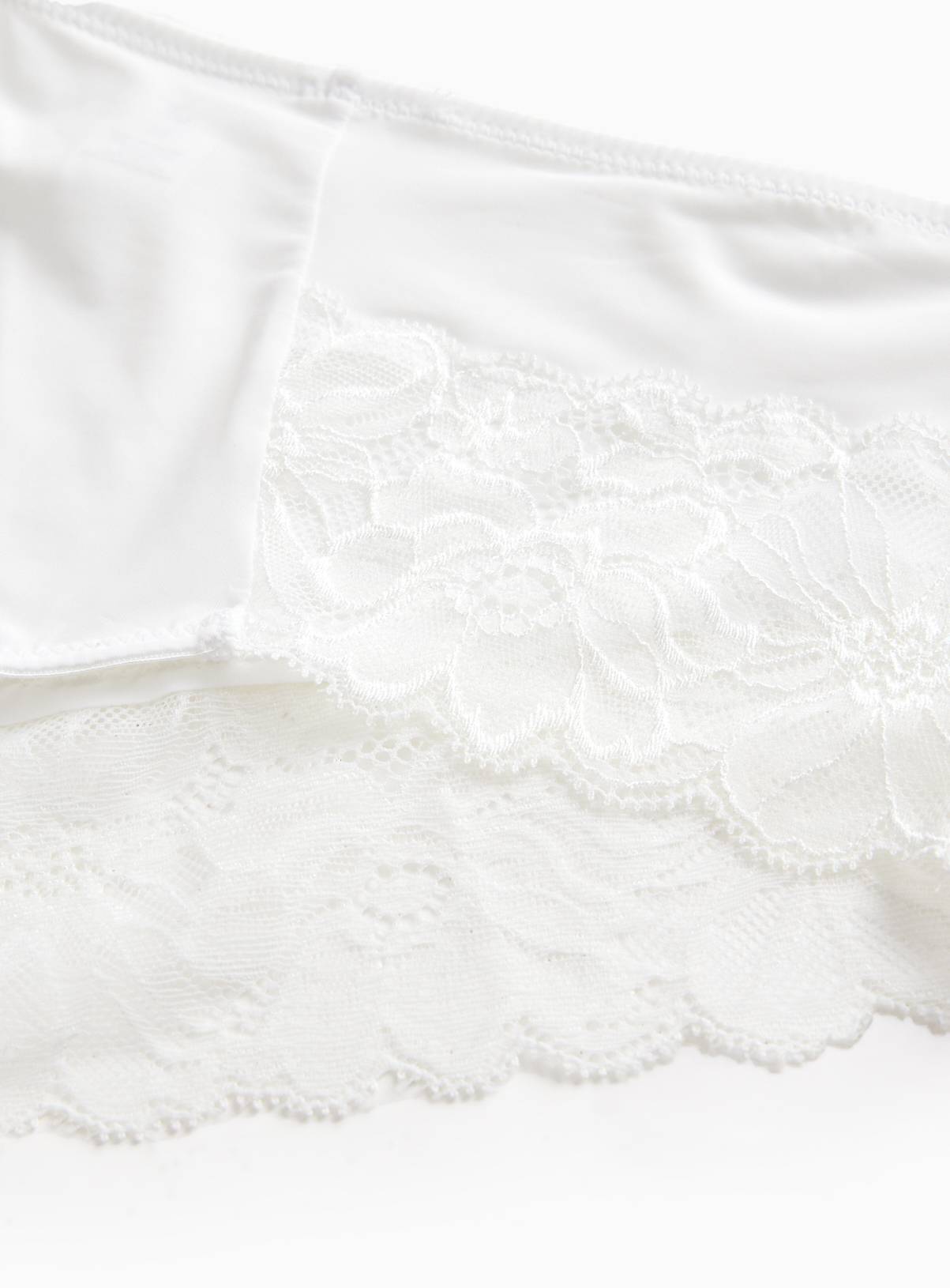 White Floral Lace Midi Knickers 20 - Image 2
