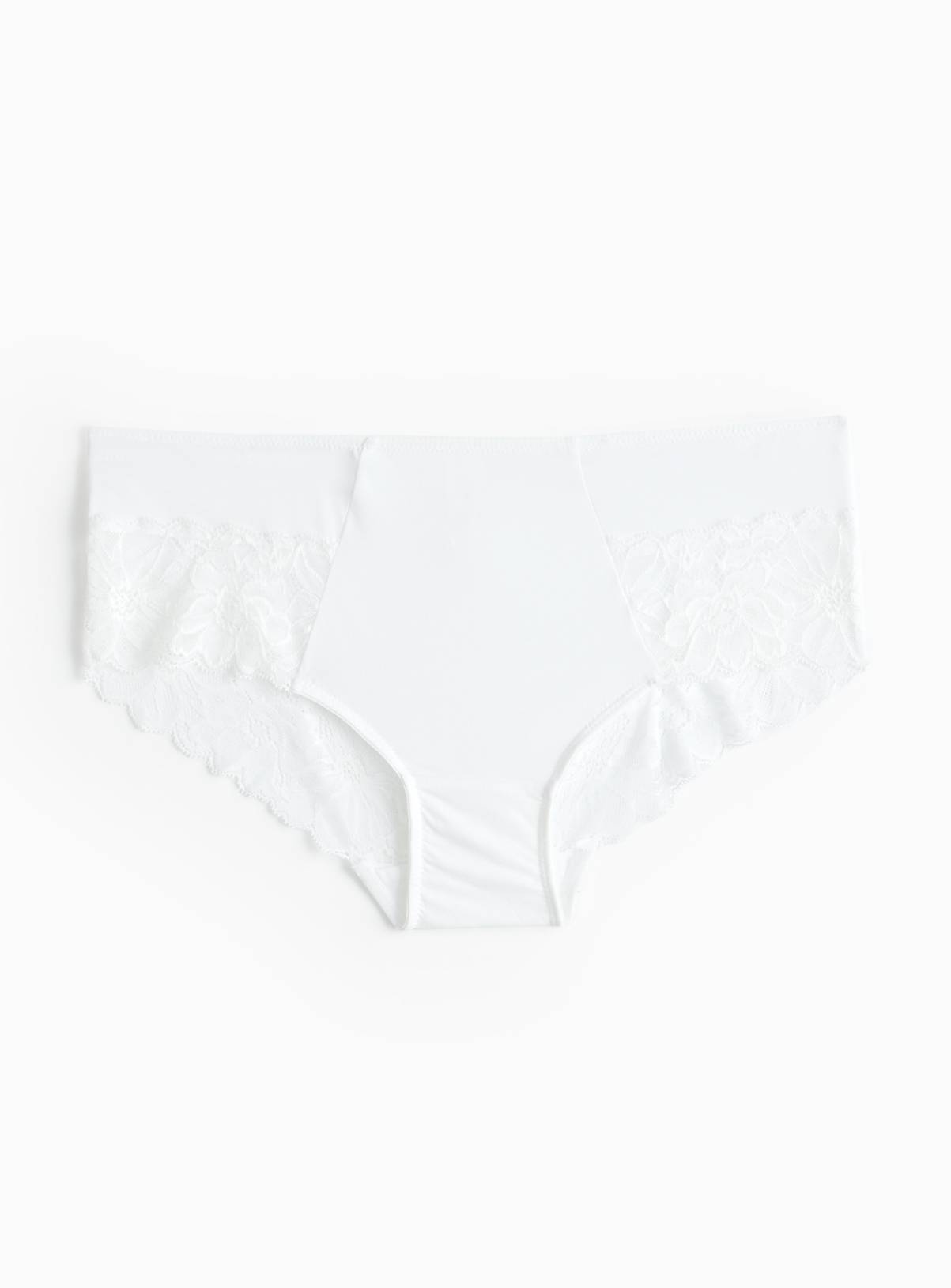 White Floral Lace Midi Knickers 20 - Image 3
