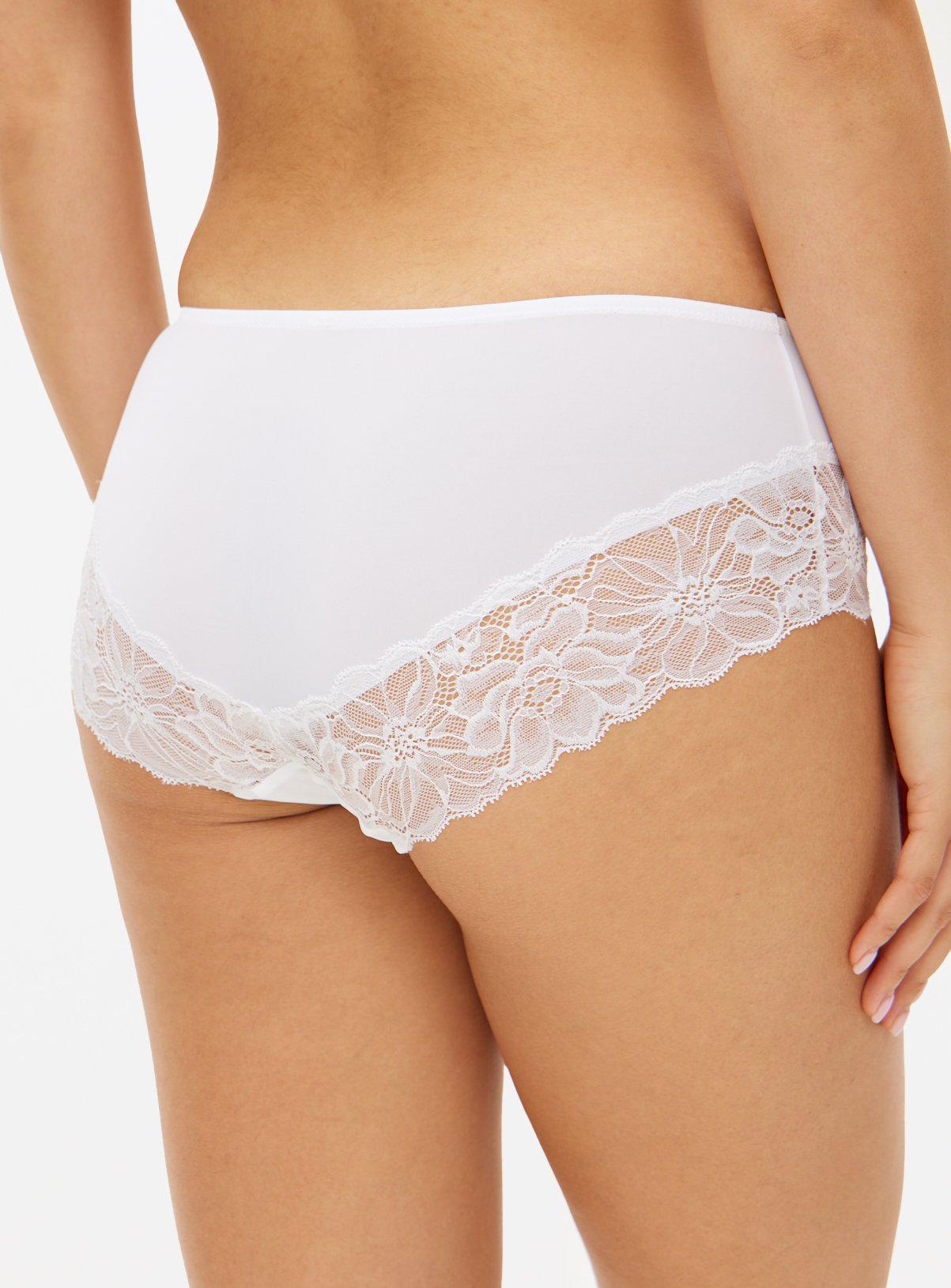 White Floral Lace Midi Knickers 20 - Image 4 thumbnail
