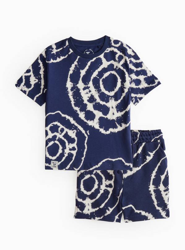 Navy Tie Dye T-Shirt & Shorts Set 1-2 years