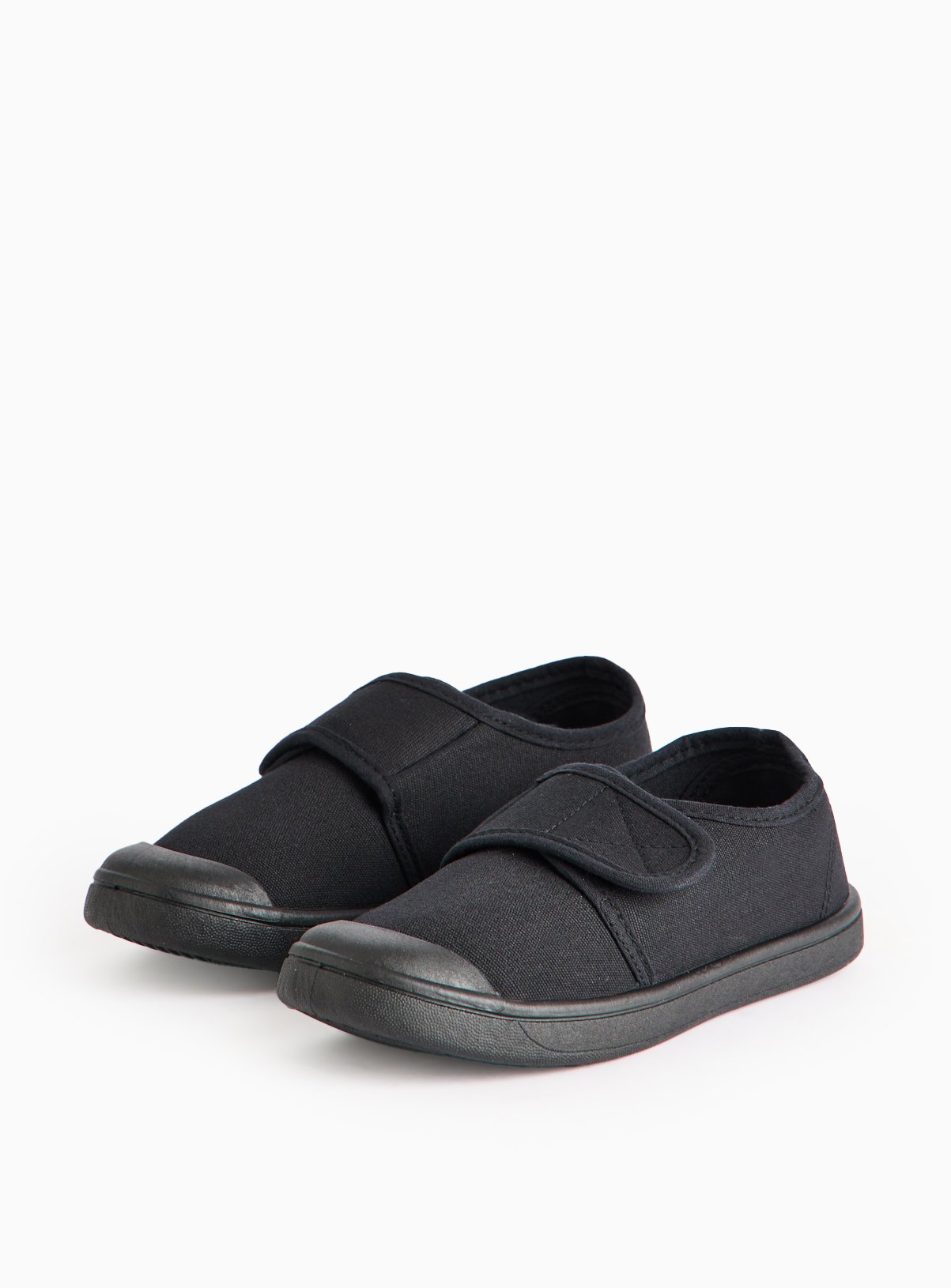 Black Black Plimsolls School Shoes - Tu by Sainsbury's