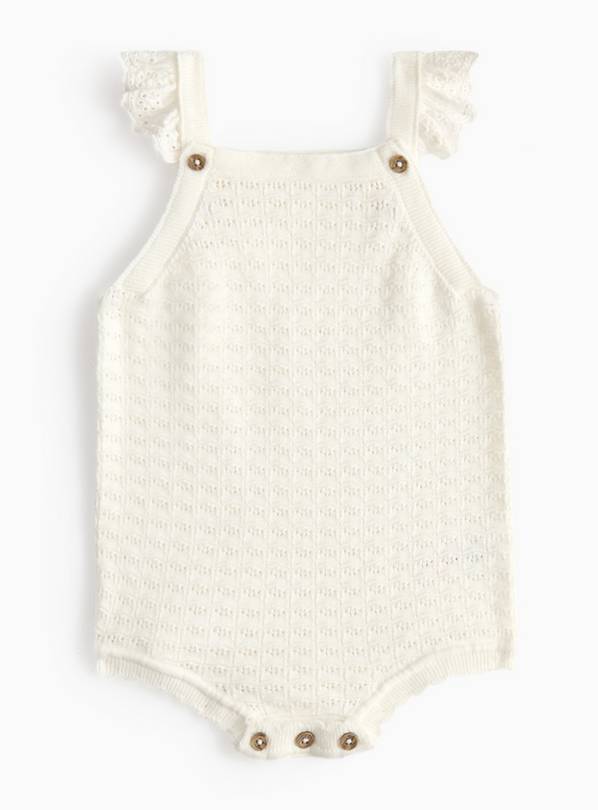 Cream Knitted Strappy Bodysuit  18-24 months