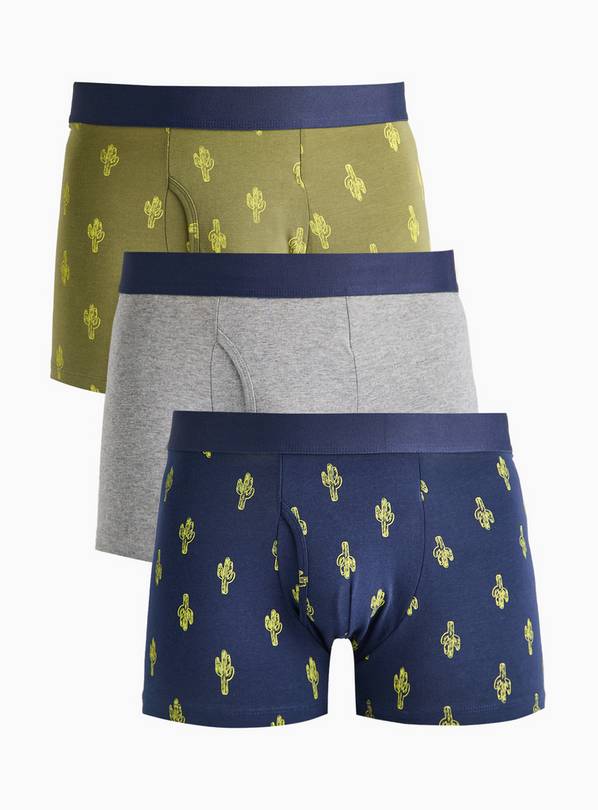 Cactus Printed Trunks 3 Pack M