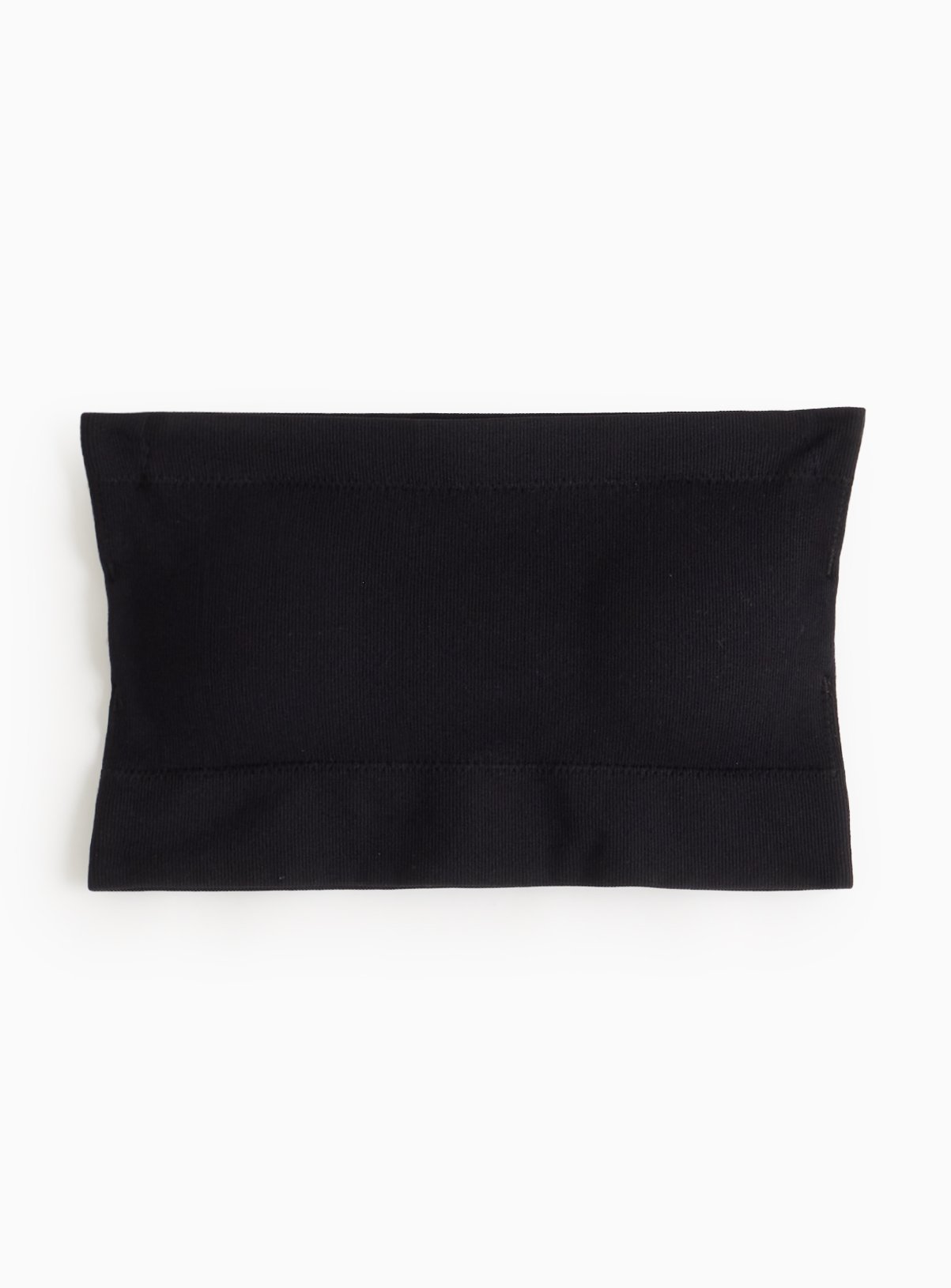 Black Ribbed Seamless Bandeau XL - Image 3 thumbnail