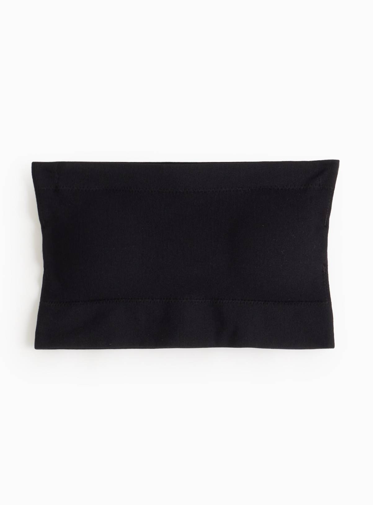 Black Ribbed Seamless Bandeau XL - Image 3