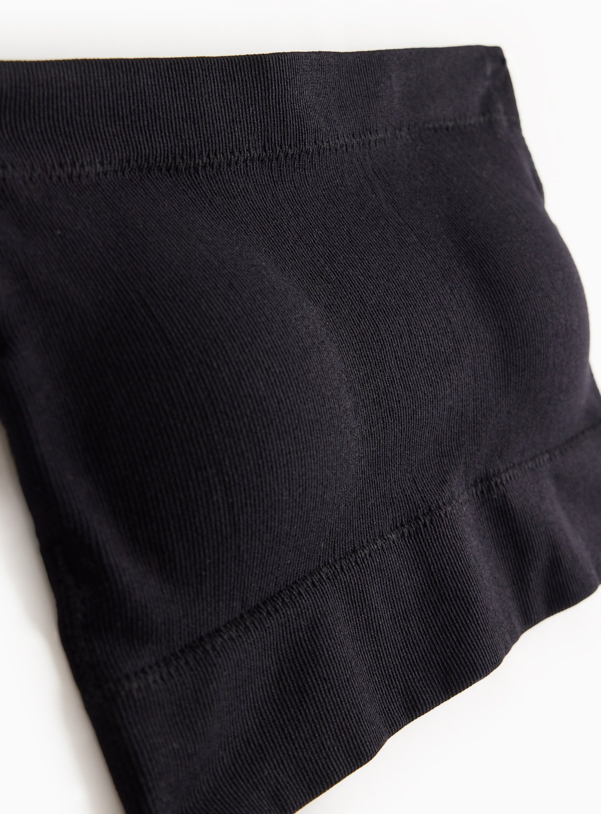 Black Ribbed Seamless Bandeau XL - Image 4 thumbnail