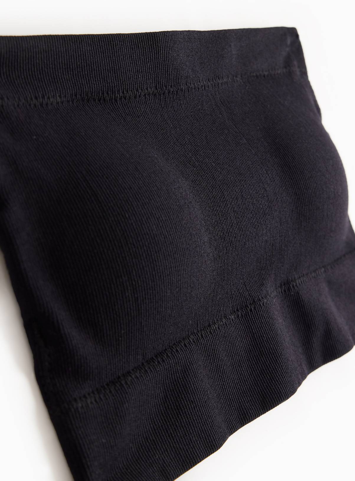 Black Ribbed Seamless Bandeau XL - Image 4