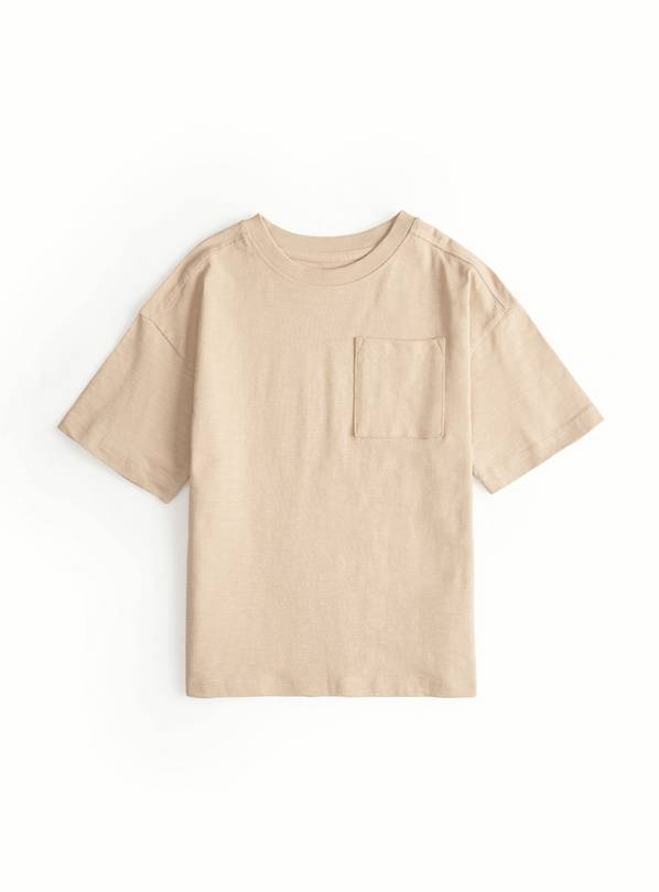 Cream Plain T-Shirt 6 years