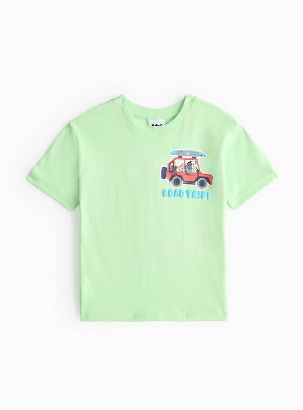 Bluey Green Printed T-Shirt 1-2 years