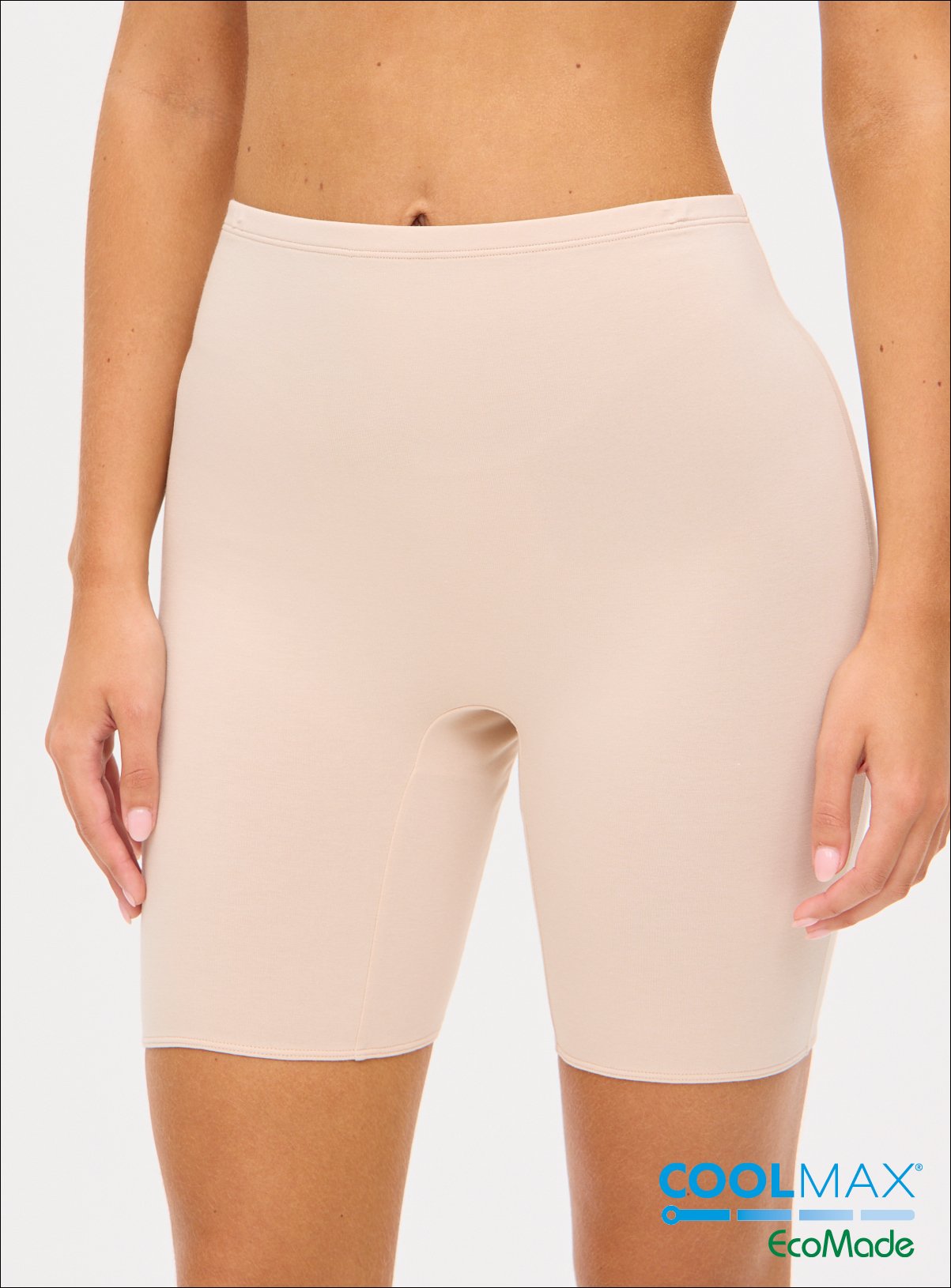 Nude COOLMAX® Longline Shorts L - Image 1 thumbnail