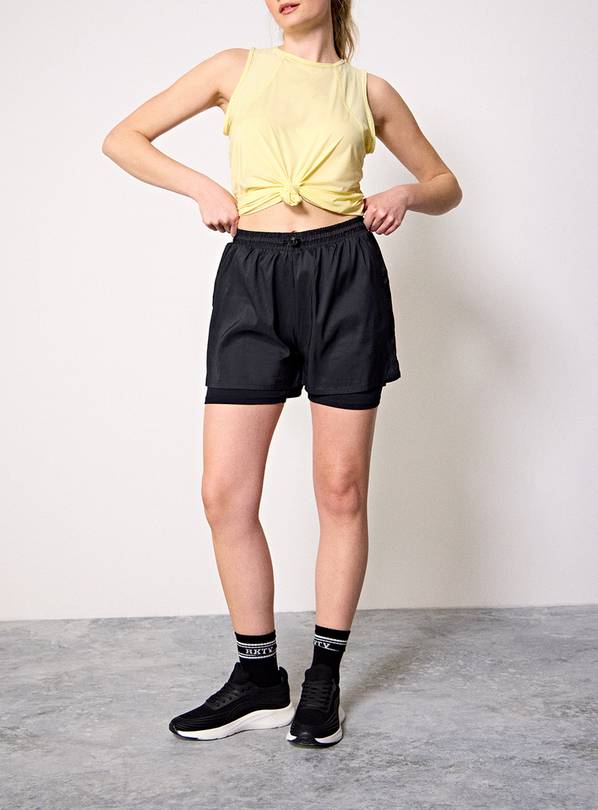 REAKTIV Black Training 2-In-1 Short S