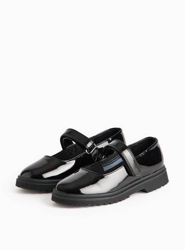 Black Patent Mary-Jane School Shoes 7 Infant