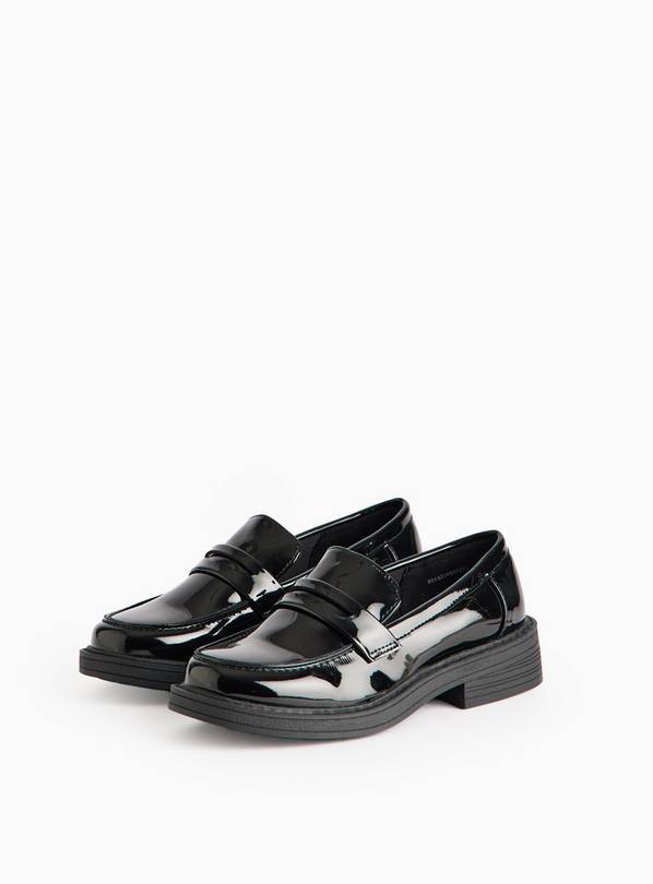 Black Patent Loafers 11 Infant