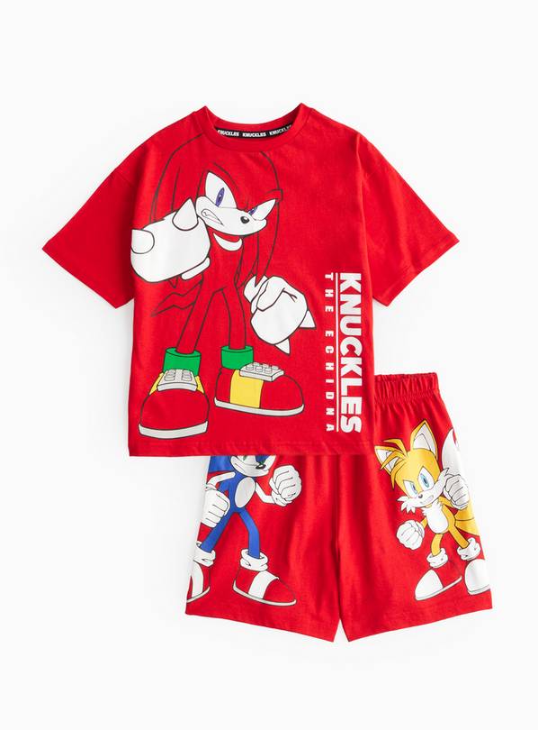 Knuckles Character Printed Pyjamas 3-4 years