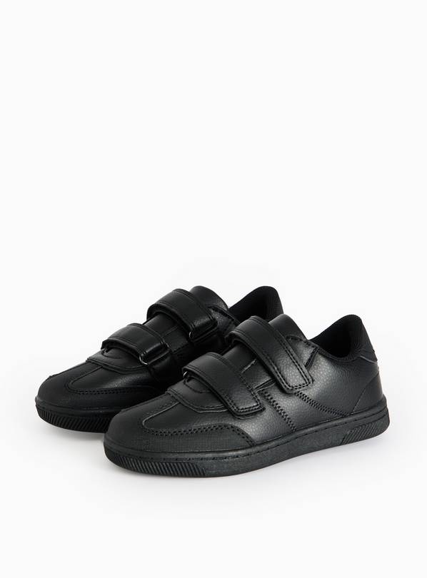 Faux Leather Twin Strap Retro Trainers 8 Infant