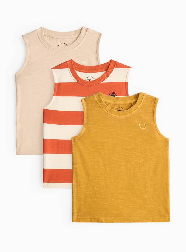 Sleeveless Vest 3 Pack 5-6 years