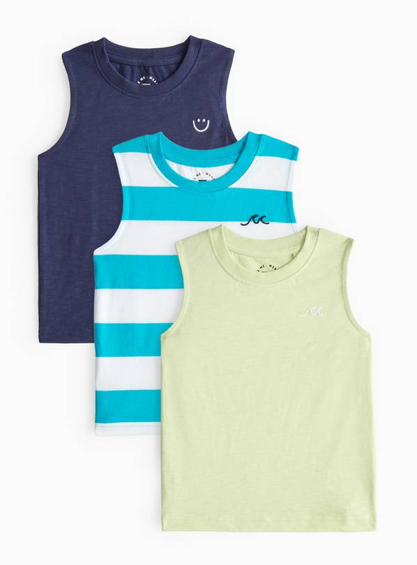 Sleeveless Vest 3 Pack 5-6 years